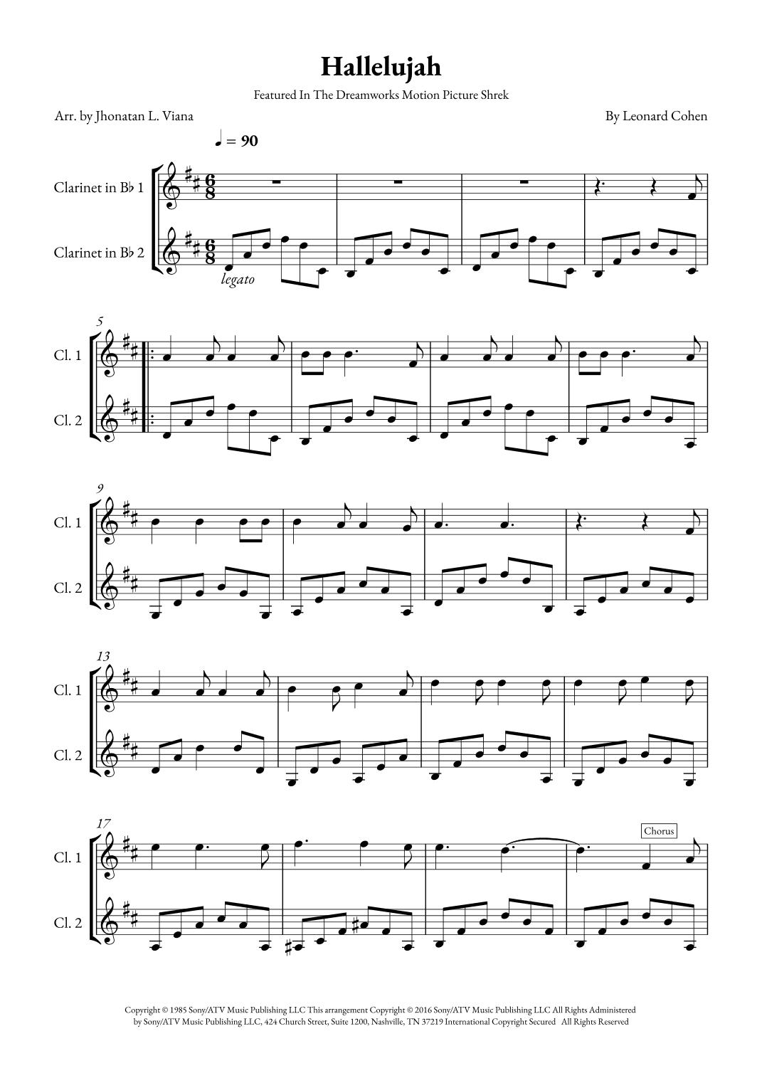 Hallelujah (arr. Jhonatan Lucio Viana)