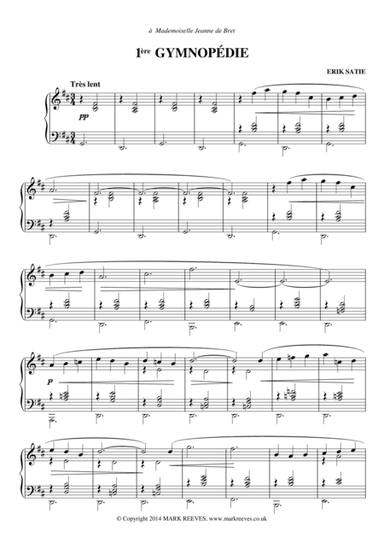 Gymnopedie No. 1 (arr. Mark Reeves)