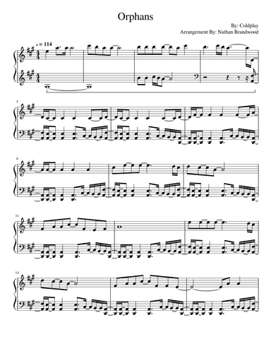 Orphans (arr. Nathan Brandwood)