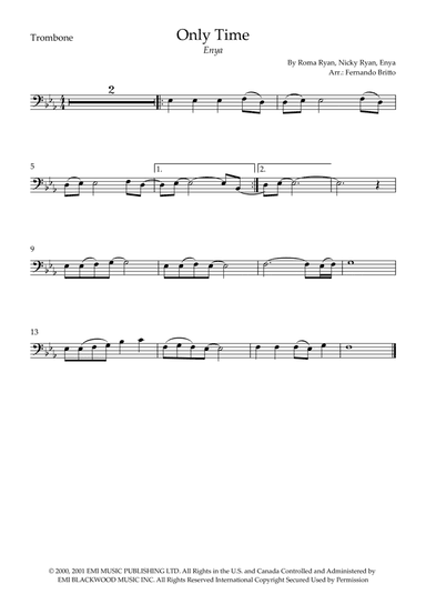 Only Time (arr. Fernando Britto)