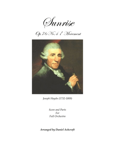 Haydn's 'Sunrise' Allegro con spirito - Score and Parts (arr. Daniel Ashcroft)