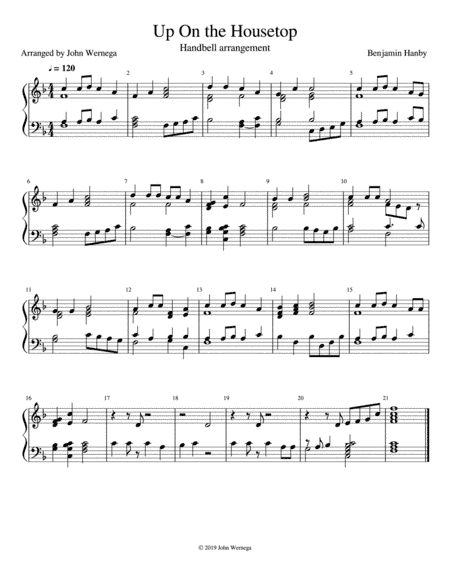 Up On the Housetop (arr. John Wernega)