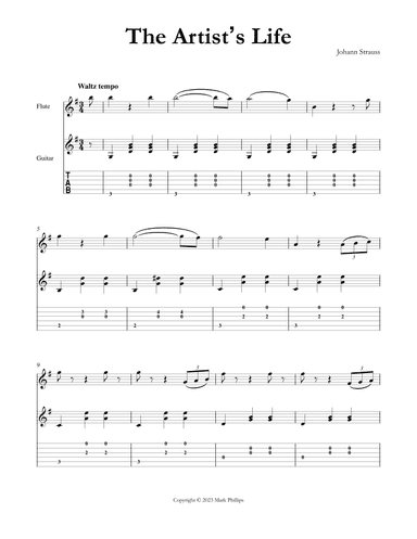 The Artist’s Life (arr. Mark Phillips)