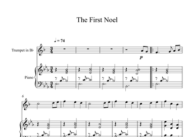 The First Noel (Trumpet + Piano) (arr. Digital Book Music)