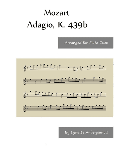 Adagio, K. 439b - Flute Duet (arr. Lynette Auberjeunois)