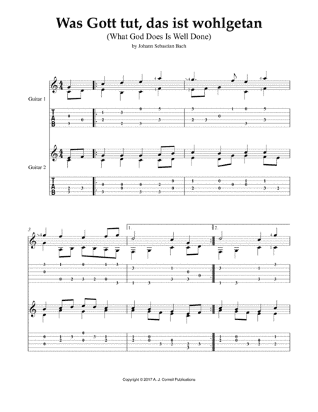Was Gott tut, das ist wohlgetan (What God Does Is Well Done) (arr. Mark Phillips)