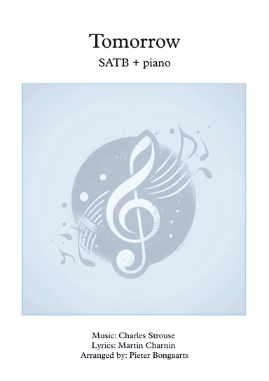 Tomorrow (arr. Pieter Bongaarts)