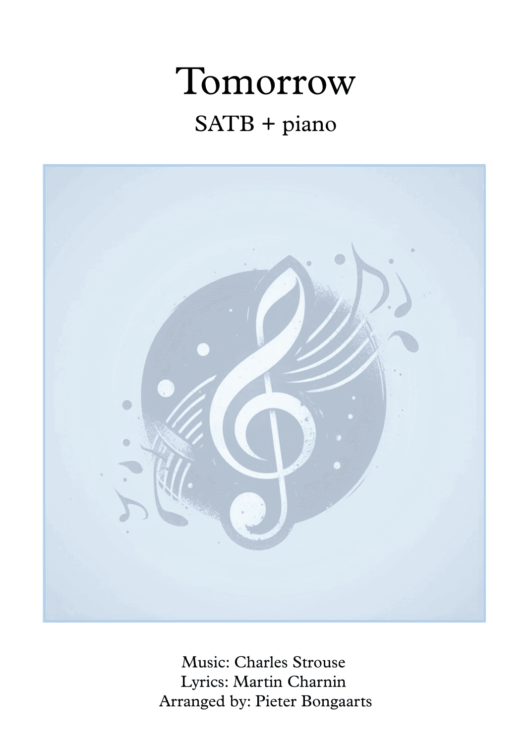 Tomorrow (arr. Pieter Bongaarts)