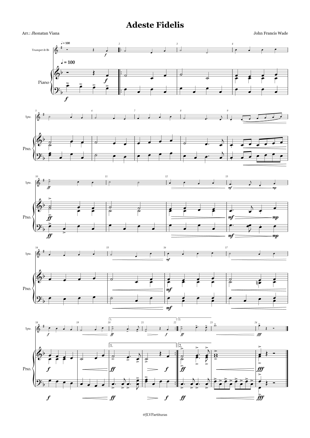 Adeste Fidelis (arr. Jhonatan Lucio Viana)