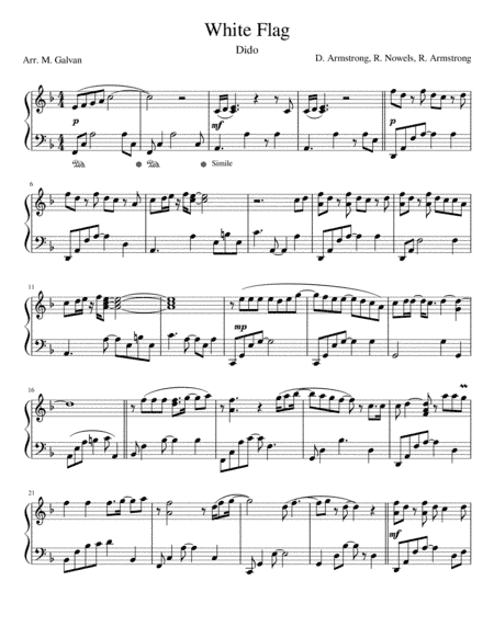 White Flag (arr. Marco Galvan)