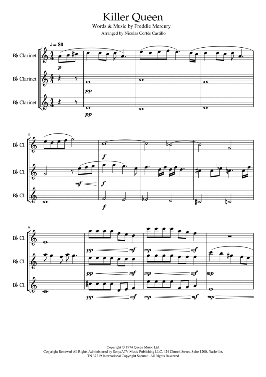 Killer Queen (arr. Nicolás Cortés Castillo)