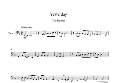 Yesterday (arr. Digital Book Music)