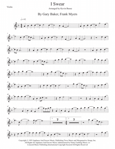 I Swear (arr. Kevin Busse)
