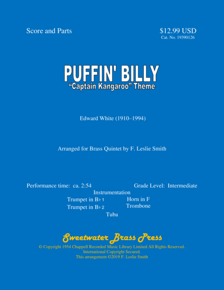 Captain Kangaroo (puffin' Billy) (arr. F. Leslie Smith)