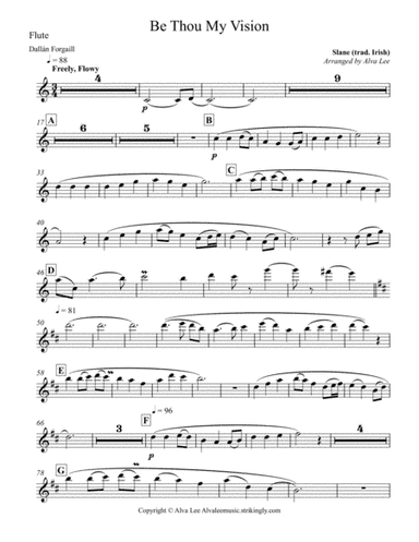 Be Thou My Vision Flute (arr. simple000)
