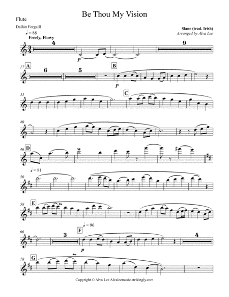 Be Thou My Vision Flute (arr. simple000)