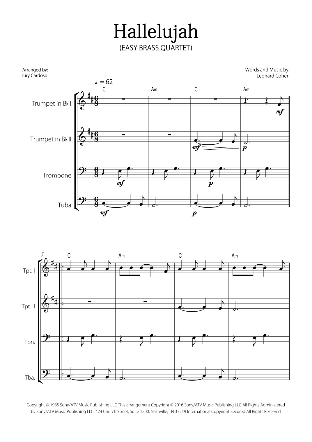 Hallelujah (arr. Iury Cardoso)