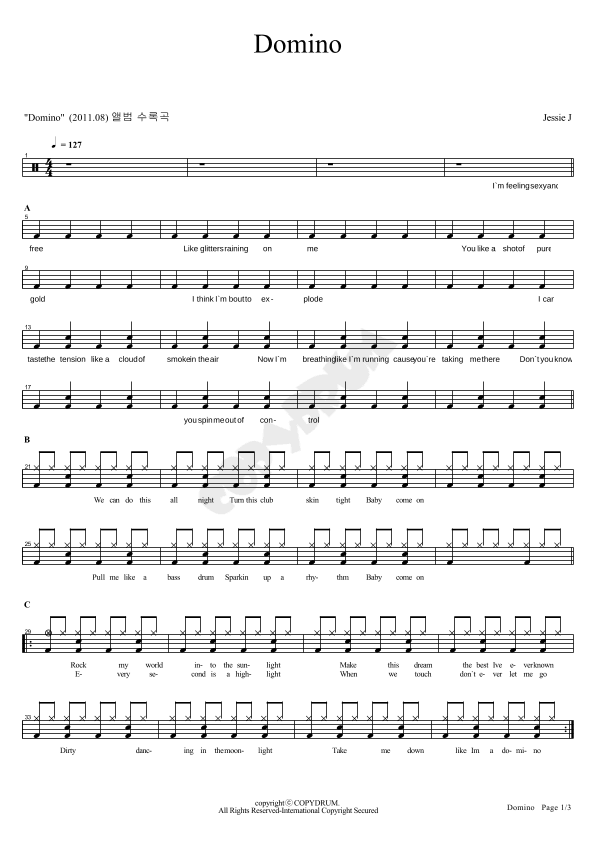 Domino (arr. COPYDRUM)