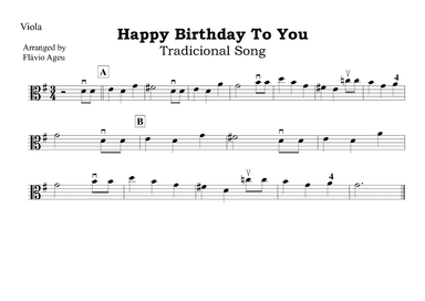 Happy Birthday To You (arr. Flávio Ageu)