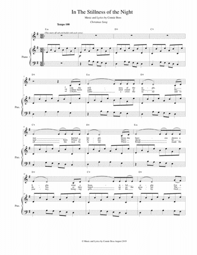 In the Stillness of the Night - Christmas for solo and piano