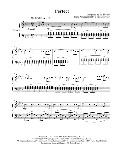 Perfect (arr. Ben M. Noynay)