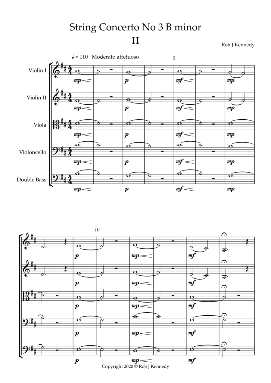 String Concerto No.3 - 2nd movement - Bb minor