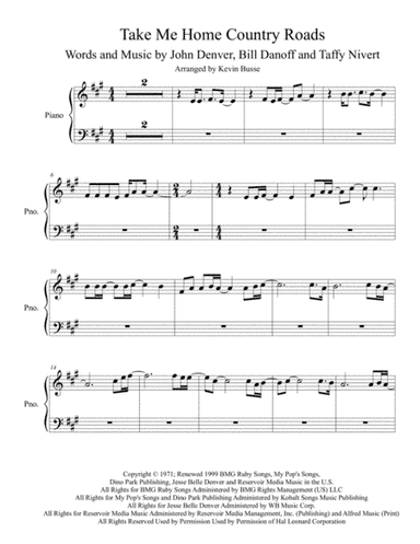 Take Me Home, Country Roads (arr. Kevin Busse)