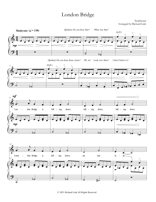 London Bridge ( a 'scary' arrangement for young singers) (arr. Richard Link)