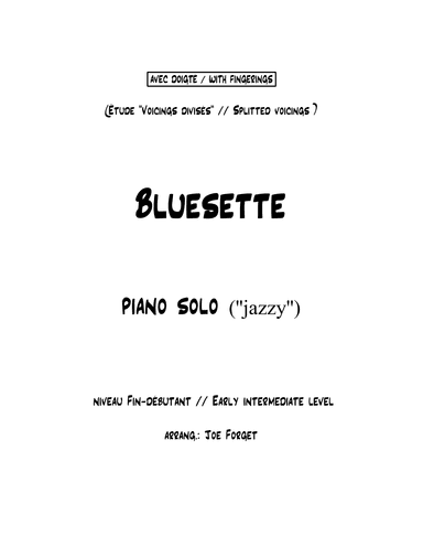 Bluesette (arr. Joe Forget)