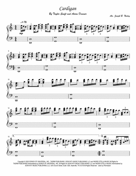 Cardigan (arr. Joseph B. Neeley)