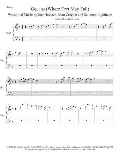 Oceans (Where Feet May Fail) (arr. Kevin Busse)