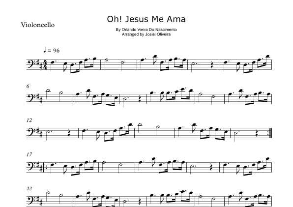 Oh Jesus Me Ama (arr. Josiel Oliveira)