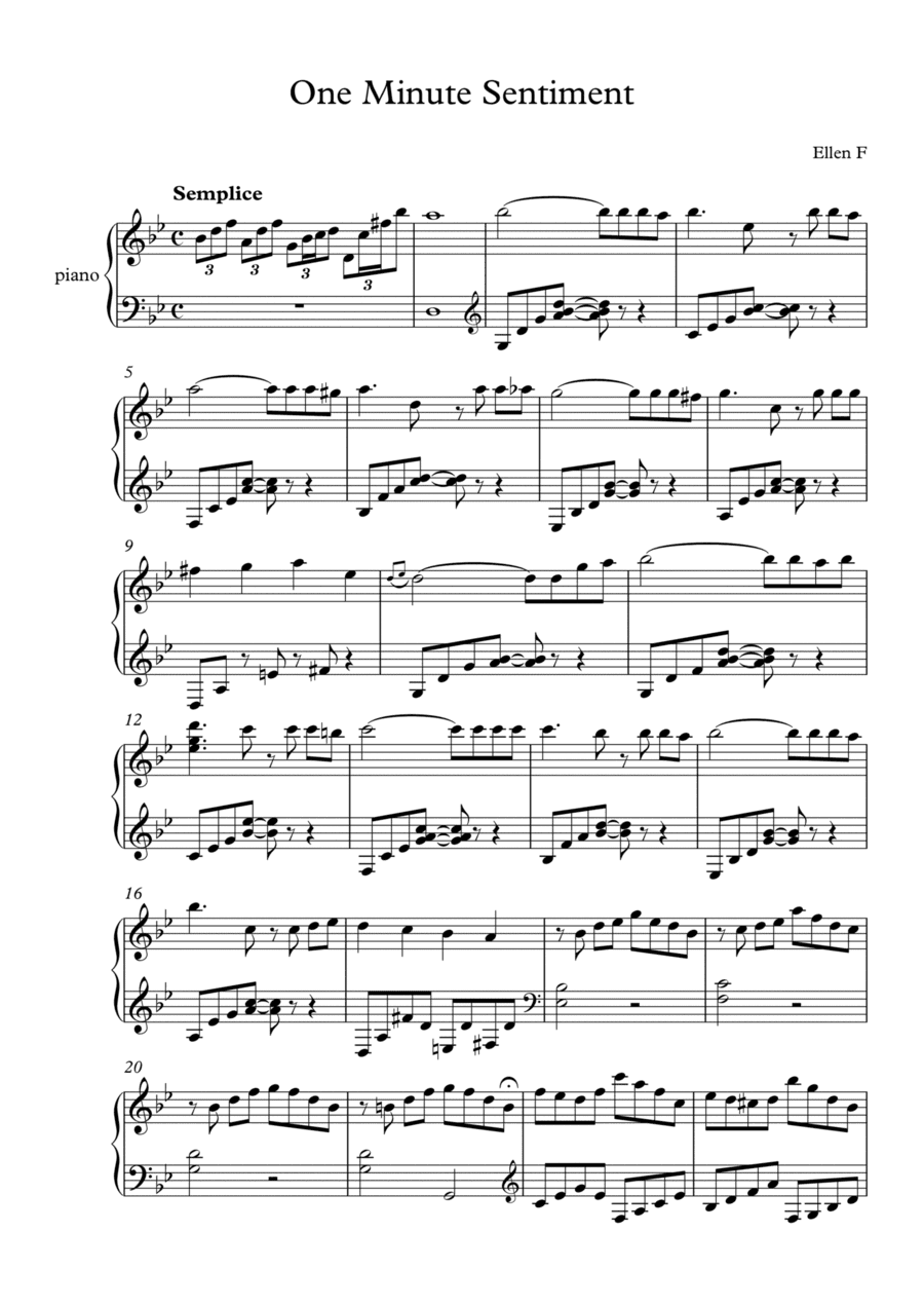 One Minute Sentiment