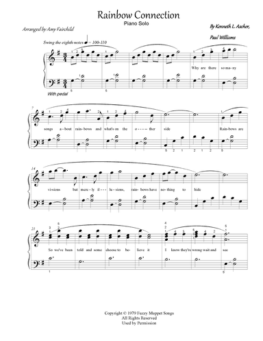 The Rainbow Connection (arr. Amy Fairchild Music)