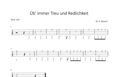 Üb immer Treu und Redlichkeit (arr. Bettina Schipp)
