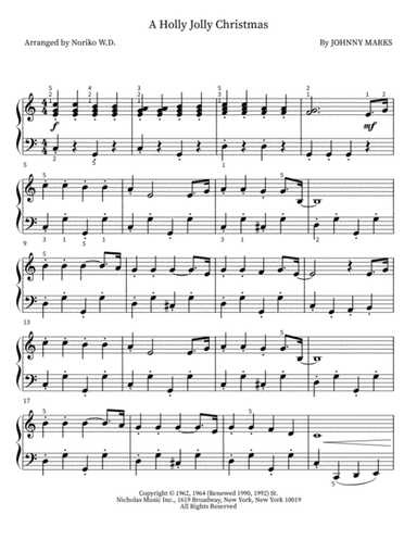 A Holly Jolly Christmas (arr. Noriko W.D.)