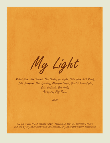 My Light (arr. Jeff Tincher)