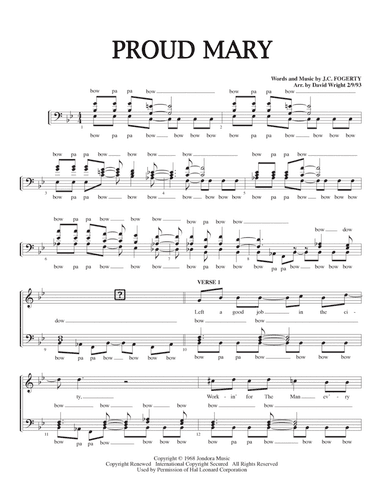 Proud Mary (arr. David Wright)