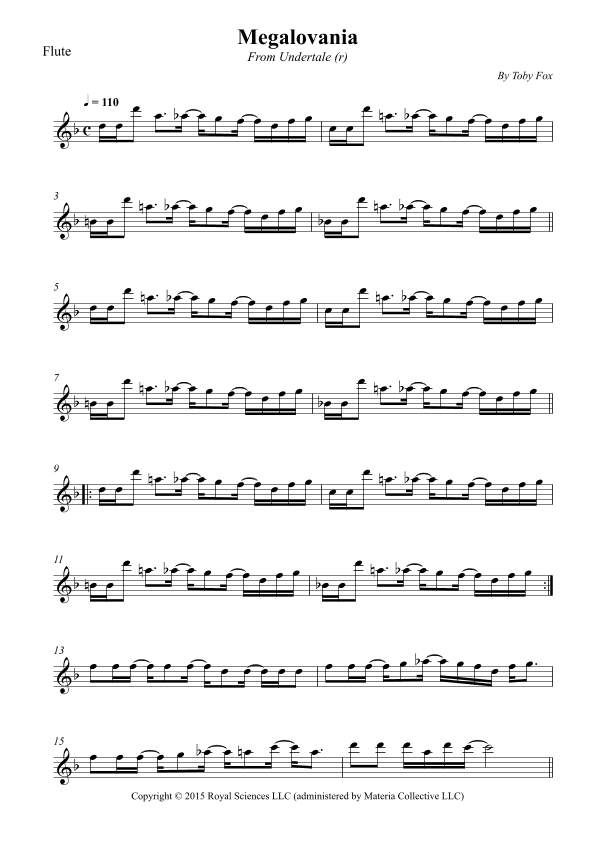 Megalovania (arr. Wesley S. SIlva)