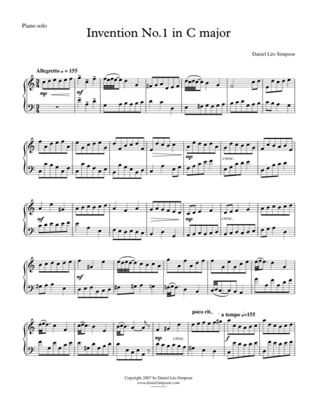 Invention No.1 in C major