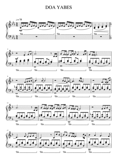DOA YABES (arr. Agus Panggabean)