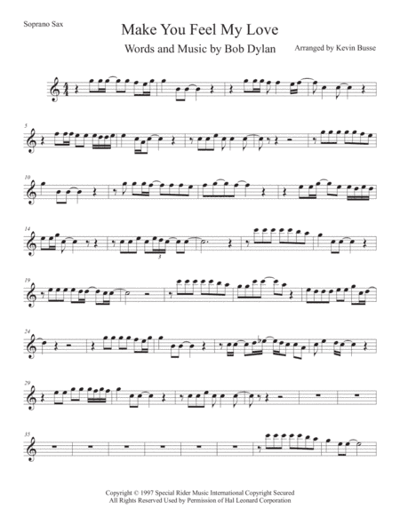 Make You Feel My Love (arr. Kevin Busse)