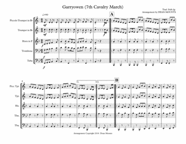 Garryowen  (The 7th Cavalry March) (arr. Dean Mounts)