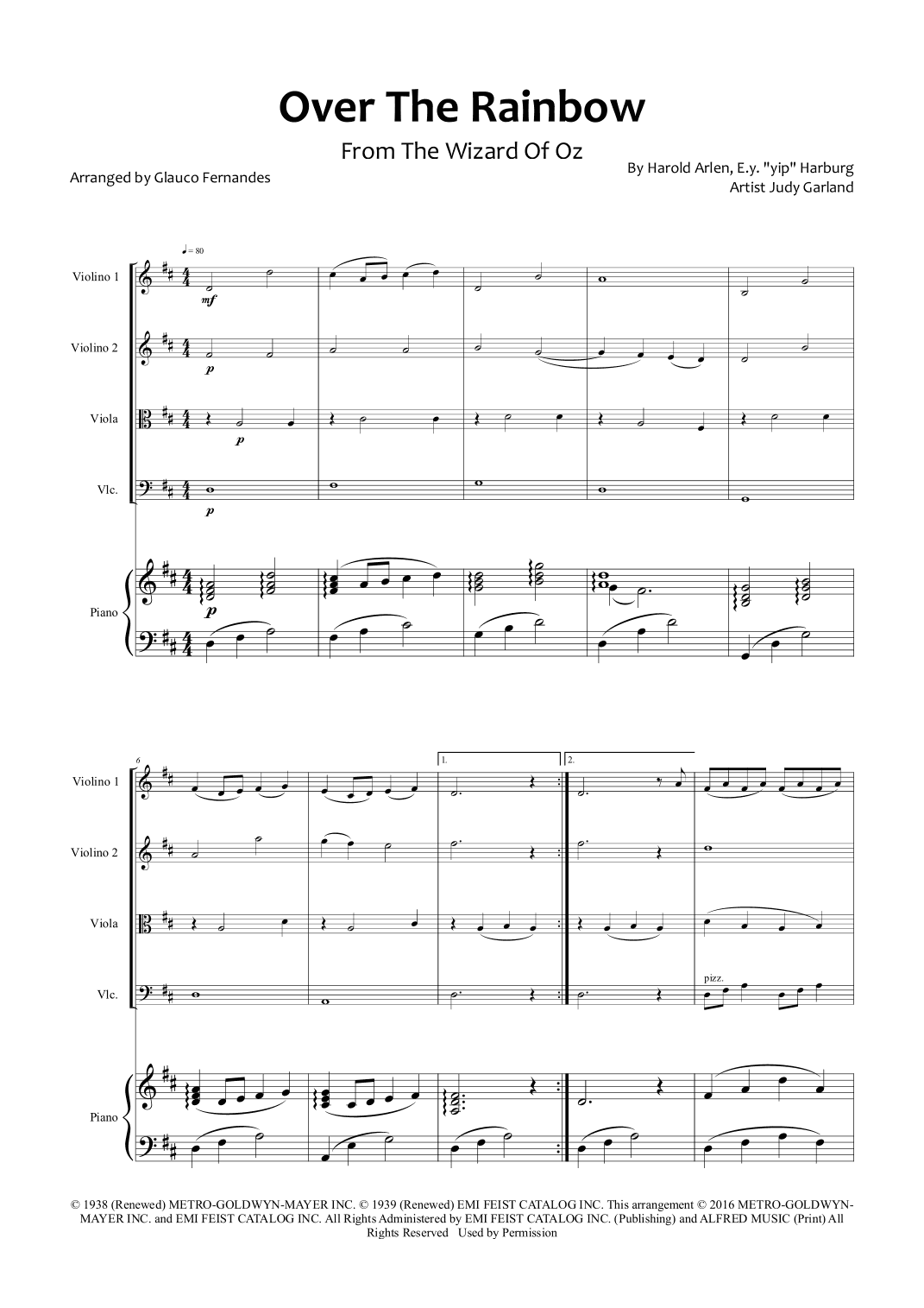 Over The Rainbow (arr. Glauco Fernandes)