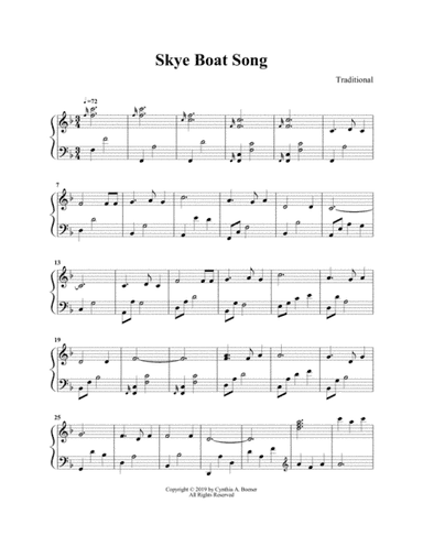 Skye Boat Song (arr. Cynthia A. Boener)