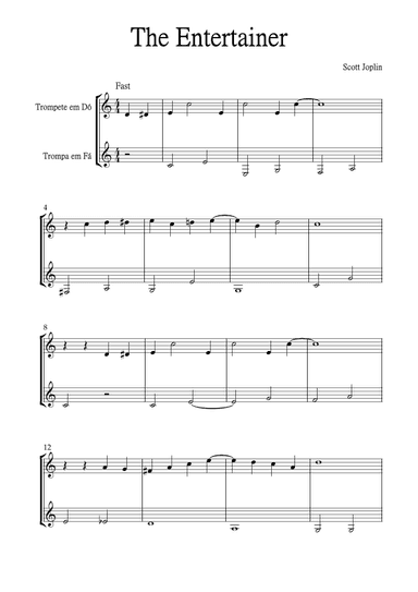 The Entertainer (arr. Jackson Spindler)