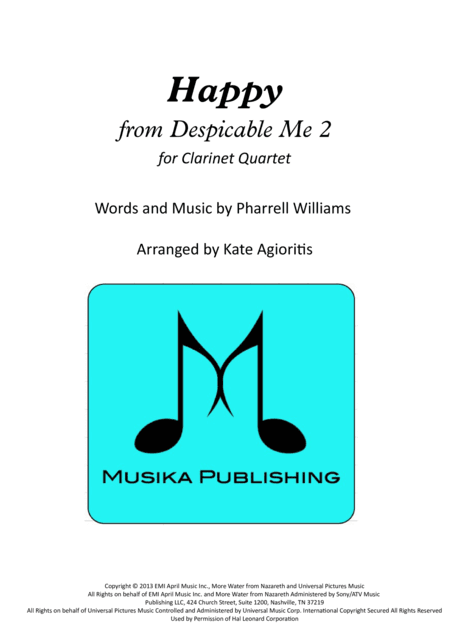 Happy (arr. Kate Agioritis)