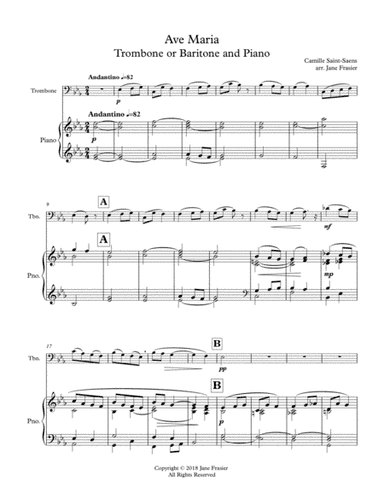 Ave Maria (arr. Jane Frasier)