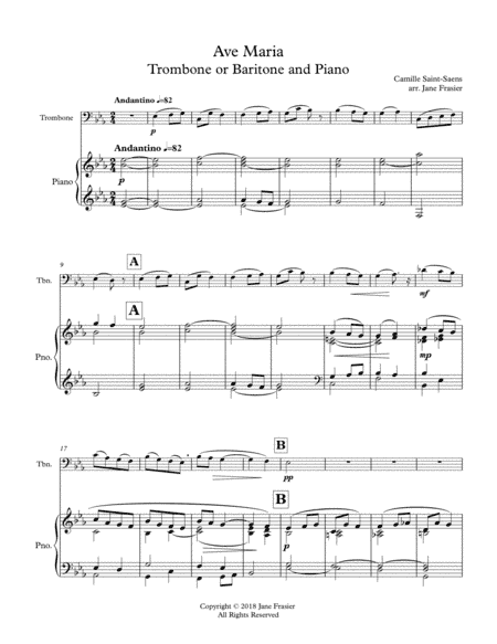 Ave Maria (arr. Jane Frasier)