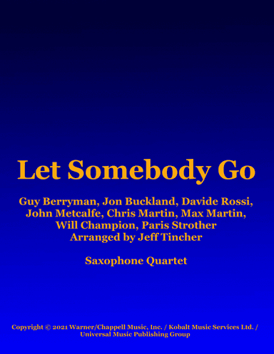 Let Somebody Go (arr. Jeff Tincher)
